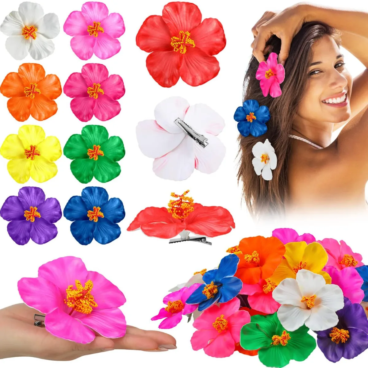 flower hair clip